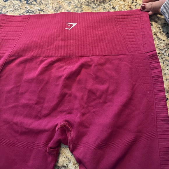 Gymshark Energy Seamless High Waisted Leggings Red - Picture 3 of 7